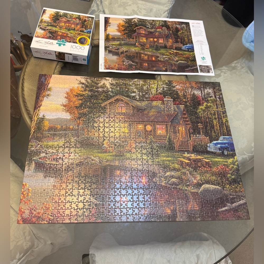 Buffalo “Peace Like A River” By Kim Norlien 1000 pcs Jigsaw Puzzle